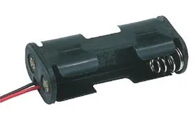 Batteriholder 2xAA (Mignon) Løse kabel ender