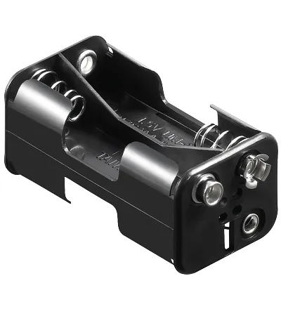 Batteriholder 4 X AA snaplås