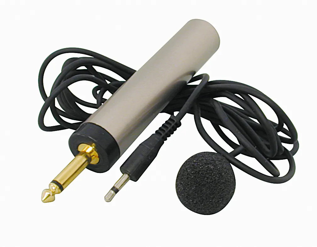 Mikrofon med slipseholder, 6,3mm. jack mono