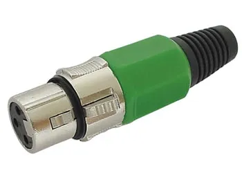 .XLR hun, 3-pol, grøn