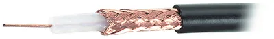 6,1mm Coax-kabel  75ohm Sort