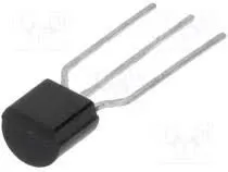 Transistor, NPN 45V 0,1A 0,5W B:200-450 TO92