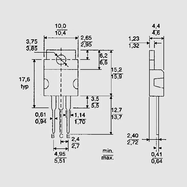 NPN-Darl 100V 8A 70W TO220