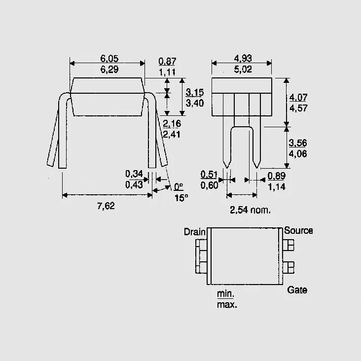 N-Ch 60V 2,5A 1,3W 0,1R DIP4