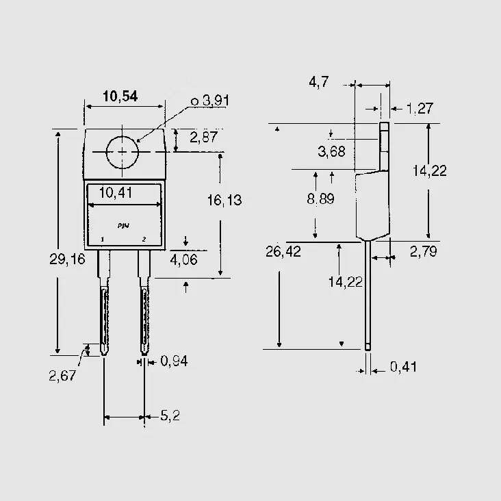 FRED 600V 8A 50W 35ns TO220AC