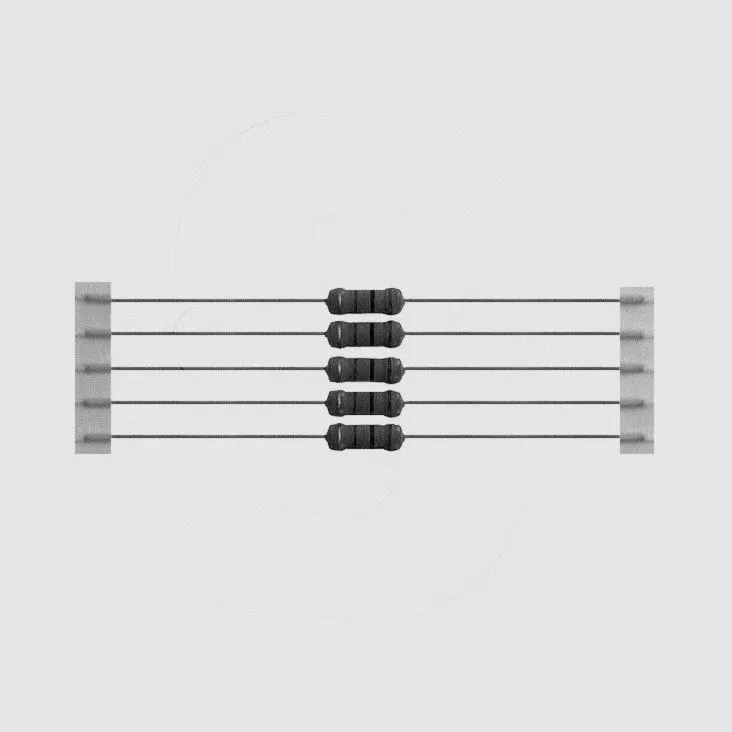 Resistor 0411 1W 5% 8,2R Taped