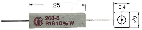 Resistor 5W 10% 1,5K