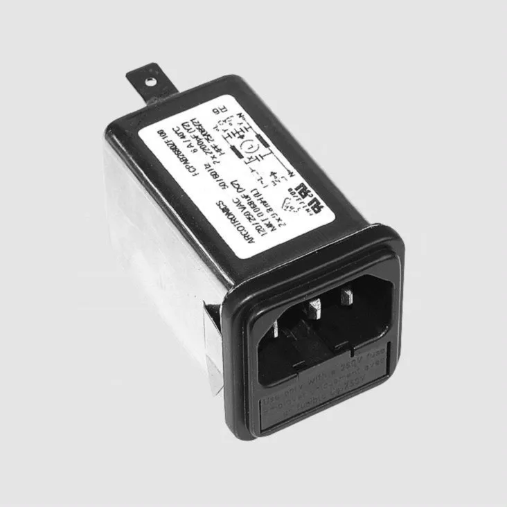 Line Filter IEC Plug Fuse 6A Snap-in
