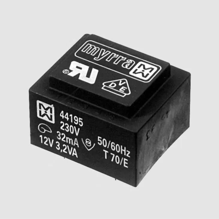 Transformer 3,2VA 230V 2x7,5V 2x213mA