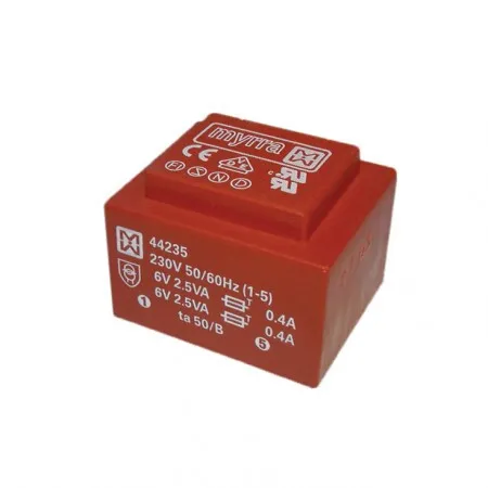 Transformer 5VA 230V 2x9V 2x278mA