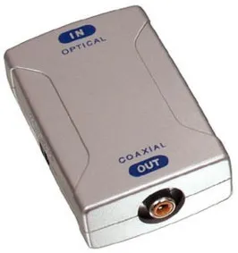 Optisk til coaxial adapter