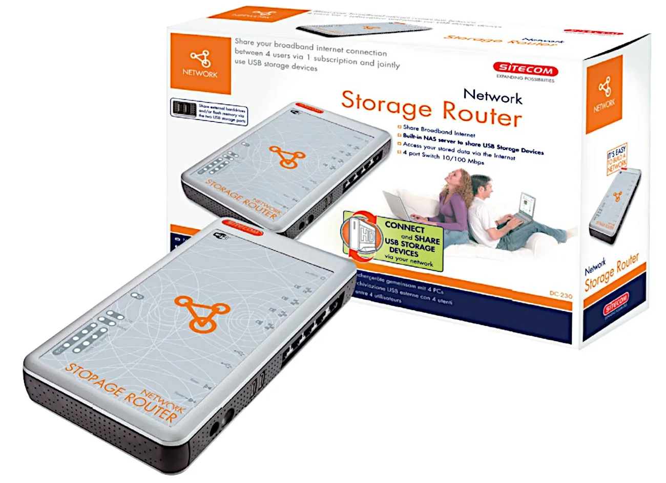 Sitecom DC-230 Network Storage Router m/USB