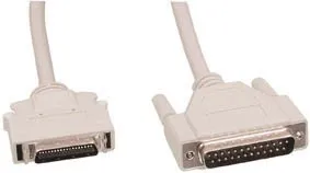 Printer kabelStik: DSUB 25 male - mini Centronics 36 male 1,8m.