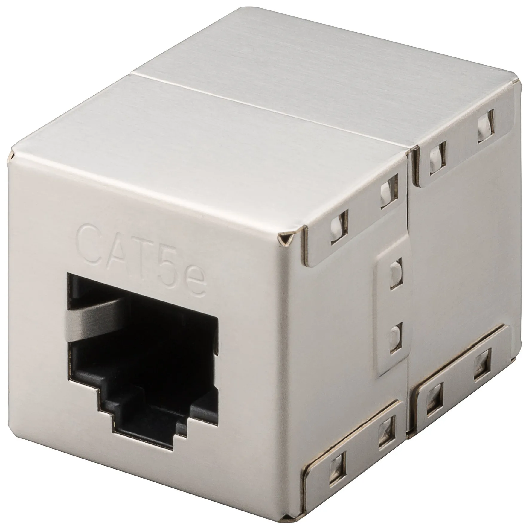 RJ45 adapter, Cat 5e.hun/hun 8-POL, skærmet