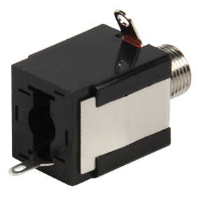 6.35mm mono chassis socket uden afbryder