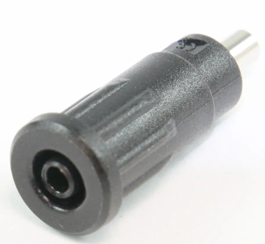 Sikkerhedsbanan bøsning, 2mm, LODDE, SORT