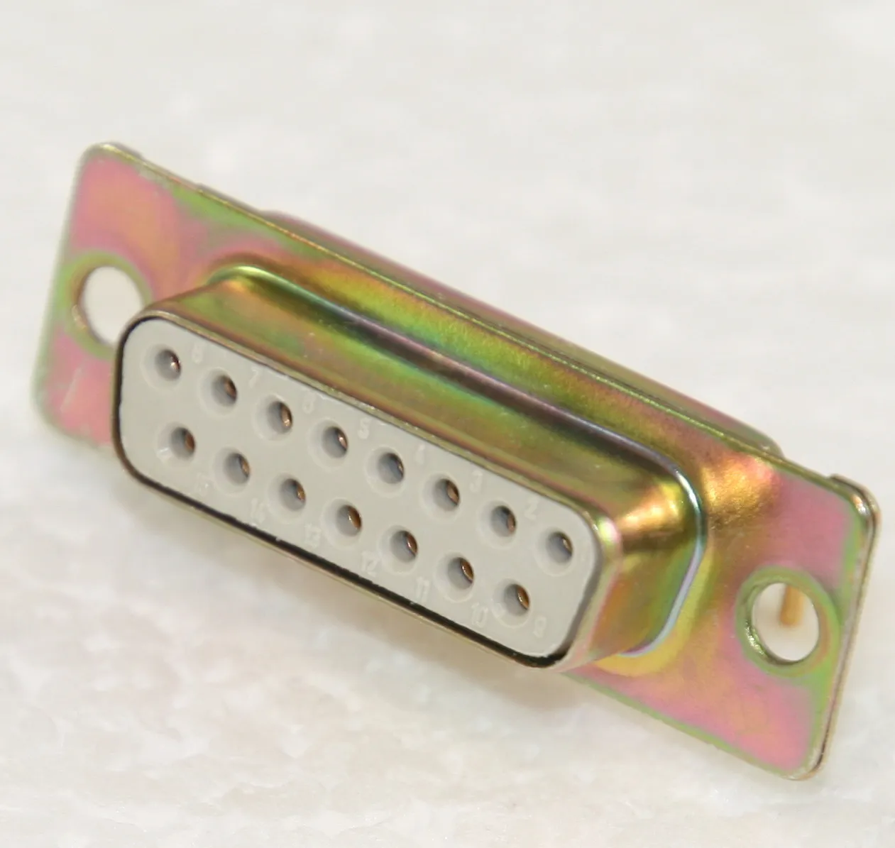 D-SUB-Socket 15pol med Flange