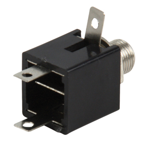 6.35mm stereo chassis socket uden afbryder