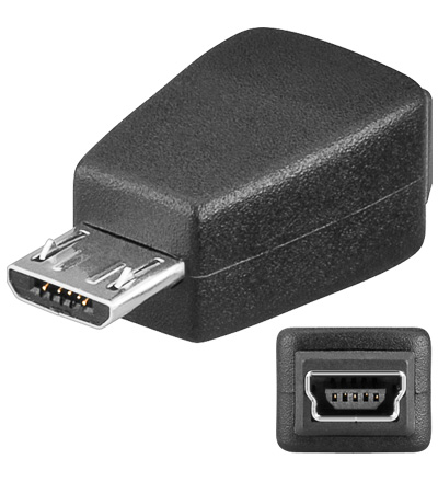 USB ADAP Micro B han - Mini B hun