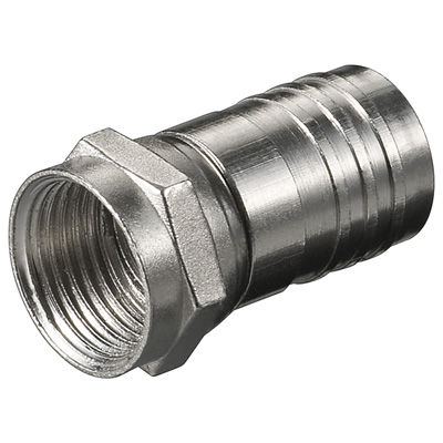 F stik for CRIMP For Kabel Ø7-8,5mm