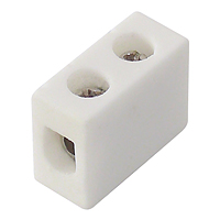 Porcelæns-klemrække 1-polet 2,5 mm² 450VAC