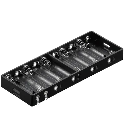 Batteriholder 10 x AA loddeøjer