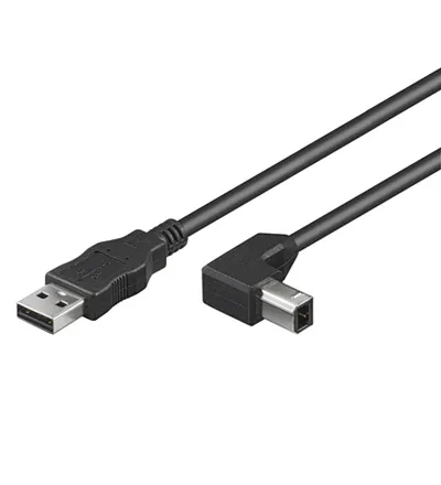 USB AB 100 90°  HiSpeed  1m