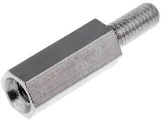 Afstandsbolt L=12mm. M3 UDV.-INDV. GEVIND