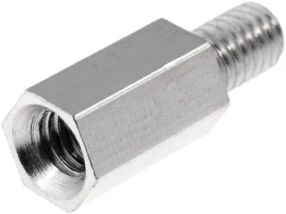 Afstandsbolt L=10mm. M4 UDV.-INDV. GEVIND