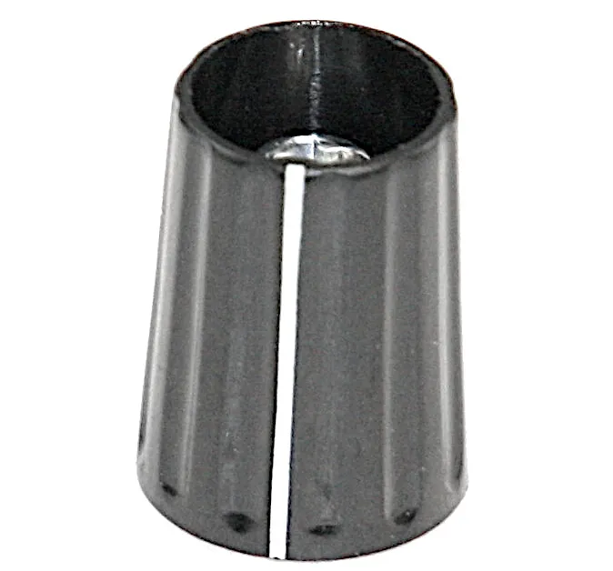 Knap 10/4mm Sort Blank MED STREG