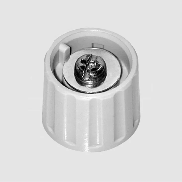 Knob 21/6mm Blank Grå