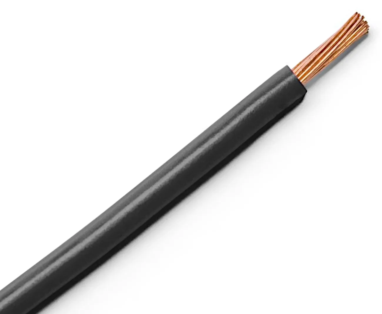 PVC-ledning H07V-K, 1,5mm², Sort