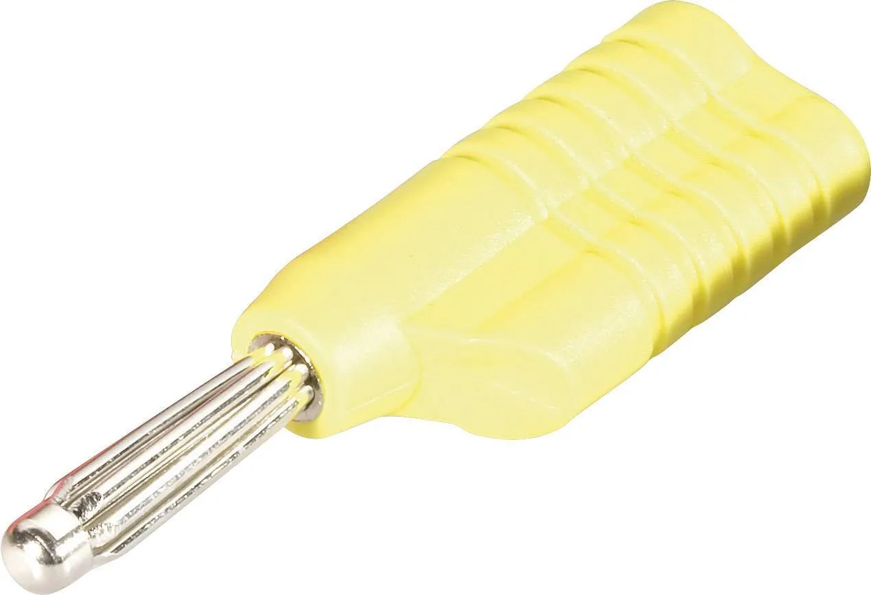Bananstik Stabelbar 4mm. Gul/Lodde