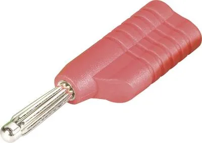 Bananstik Stabelbar 4mm. Rød/Lodde