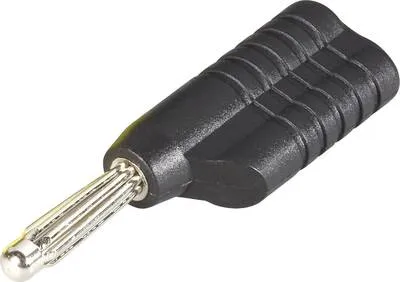 Bananstik Stabelbar 4mm. Sort/Lodde