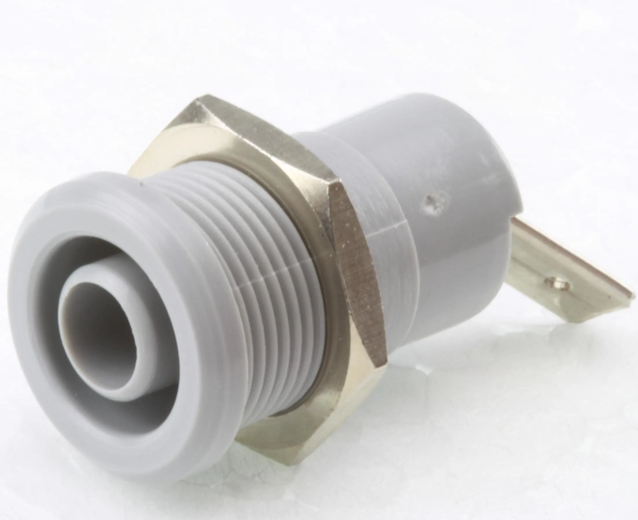 Safety socket ø 4 mm Grey CAT III