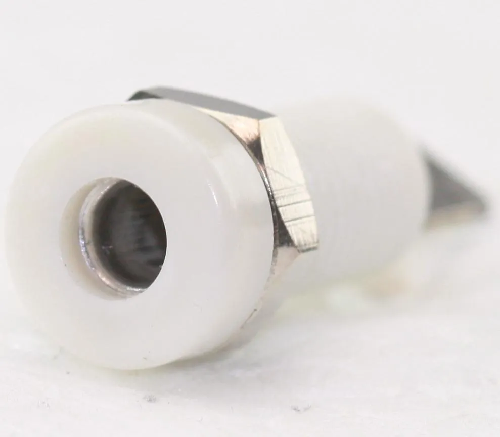 Banan Bøsning (Chassis) 4mm Hvid