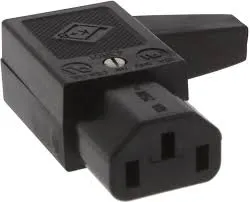 IEC Power Connector C13, Angled