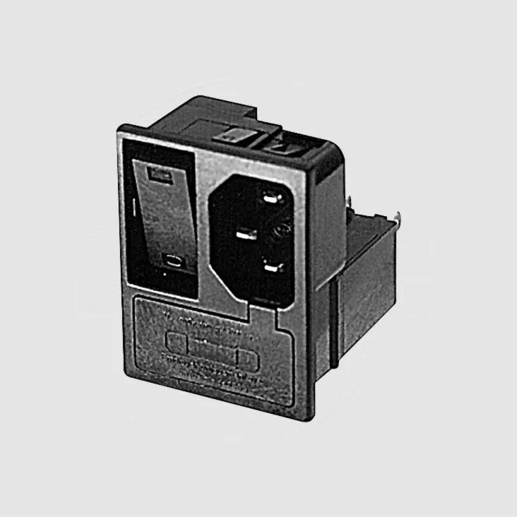 IEC C14 Power Connector Switch, 2xFuseholder