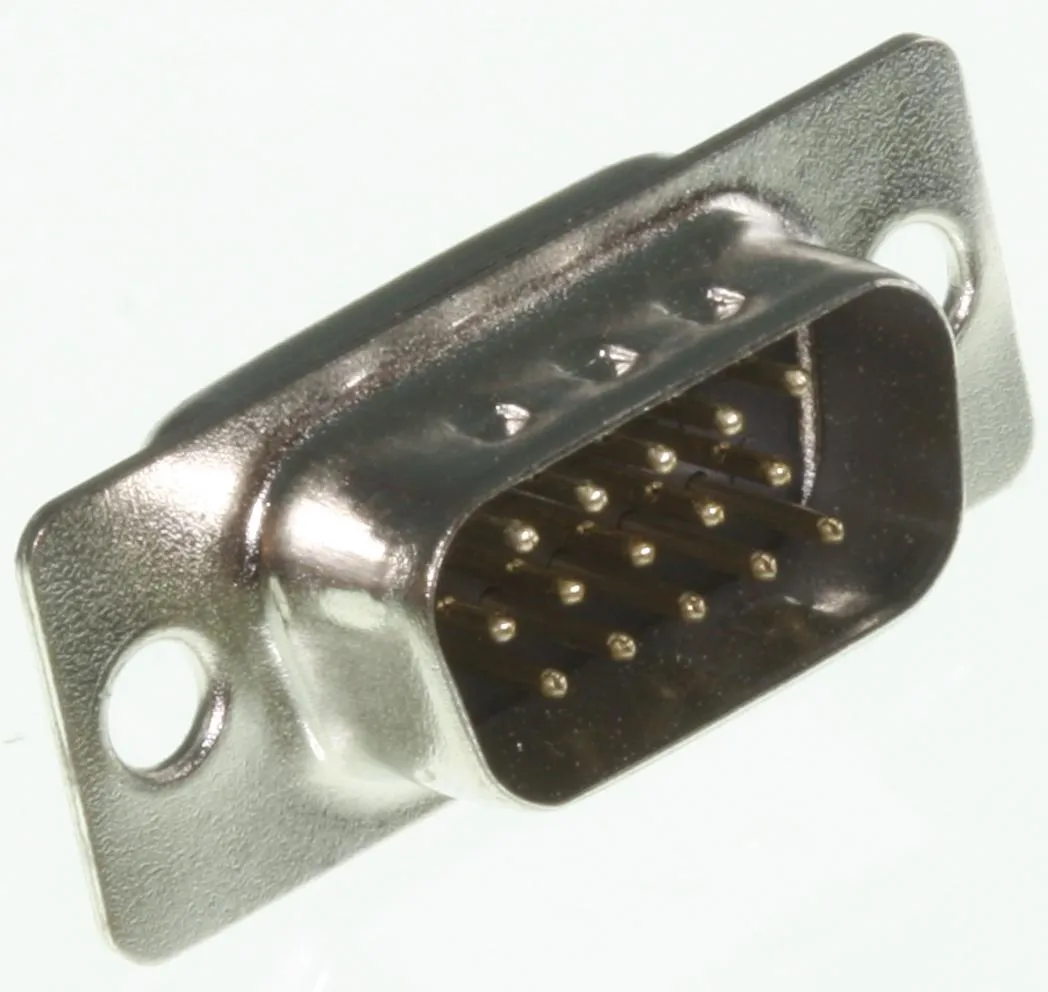 HD-D-Sub-Plug 15-Pole Solder Cup