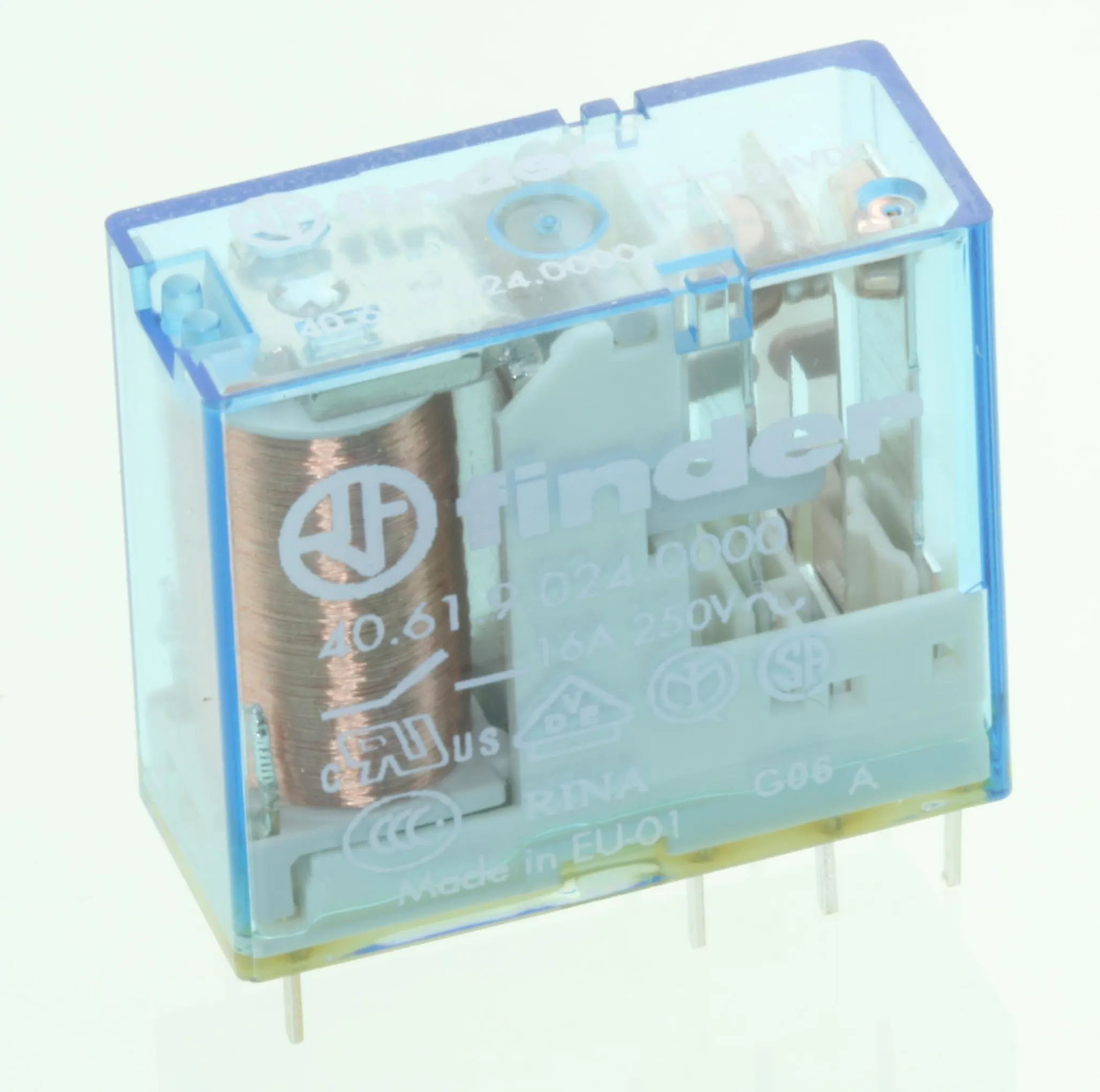 Relæ 1xU 16A 24Vdc 900R 40.61.9.024.0000