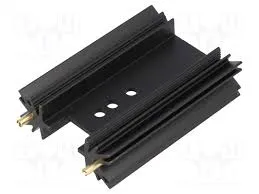 Køleplade Alu Sort Til TO220/SOT32/TOP3 50,8mm