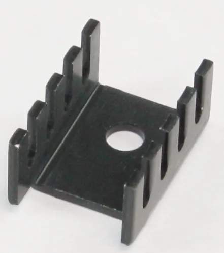 Køleplade Sort Alu Til TO-220 13,3x19,1x9,53mm