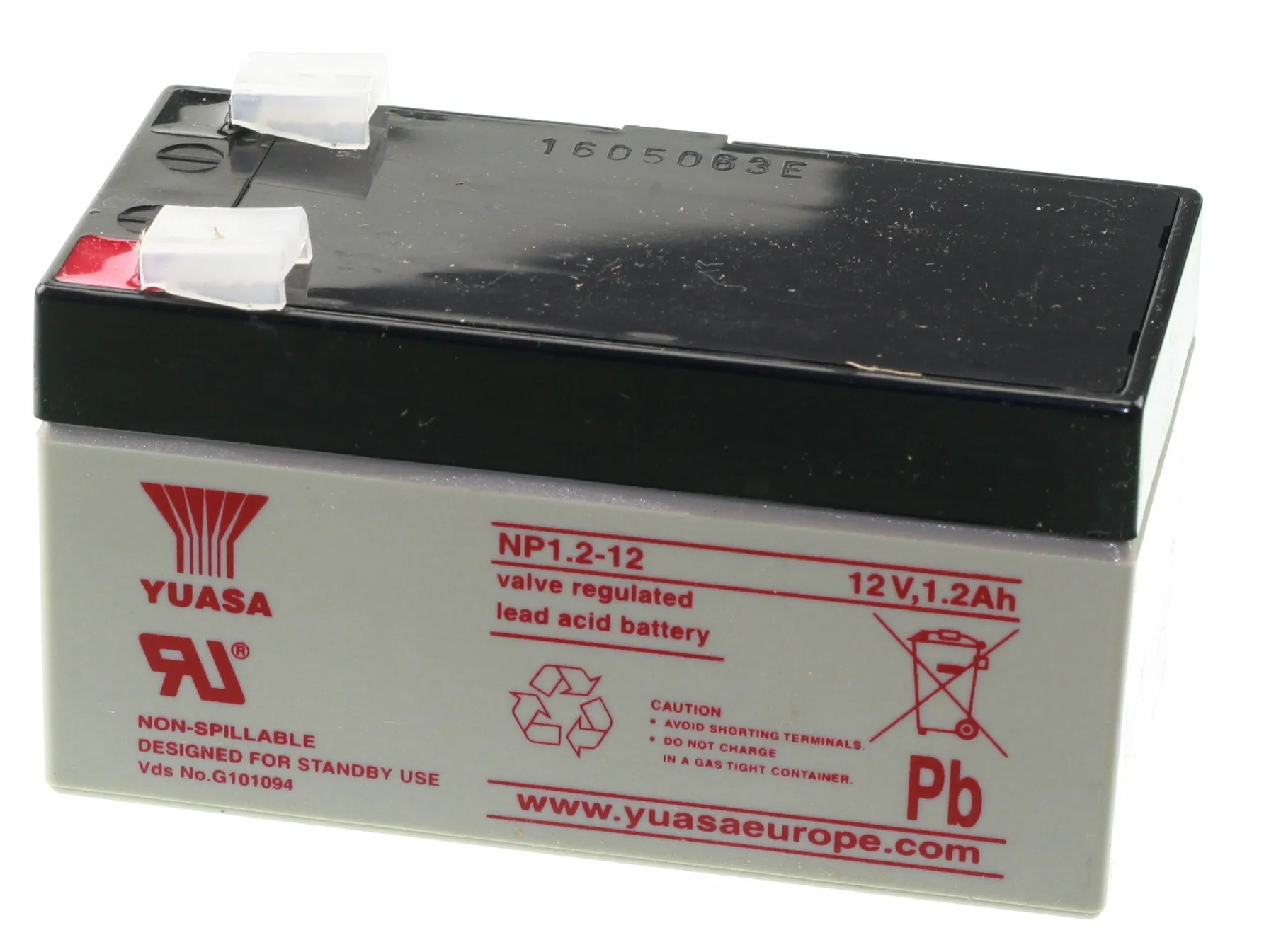 Blybatteri Yuasa 12V 1.2Ah VdS