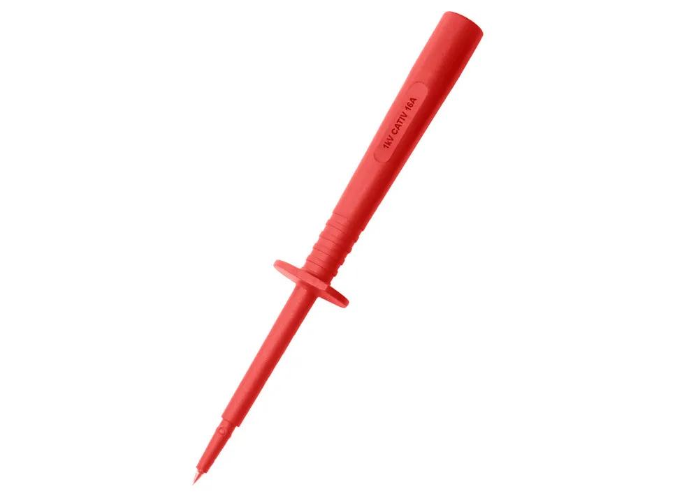 Clip-on Test Point 4mm Jack Red
