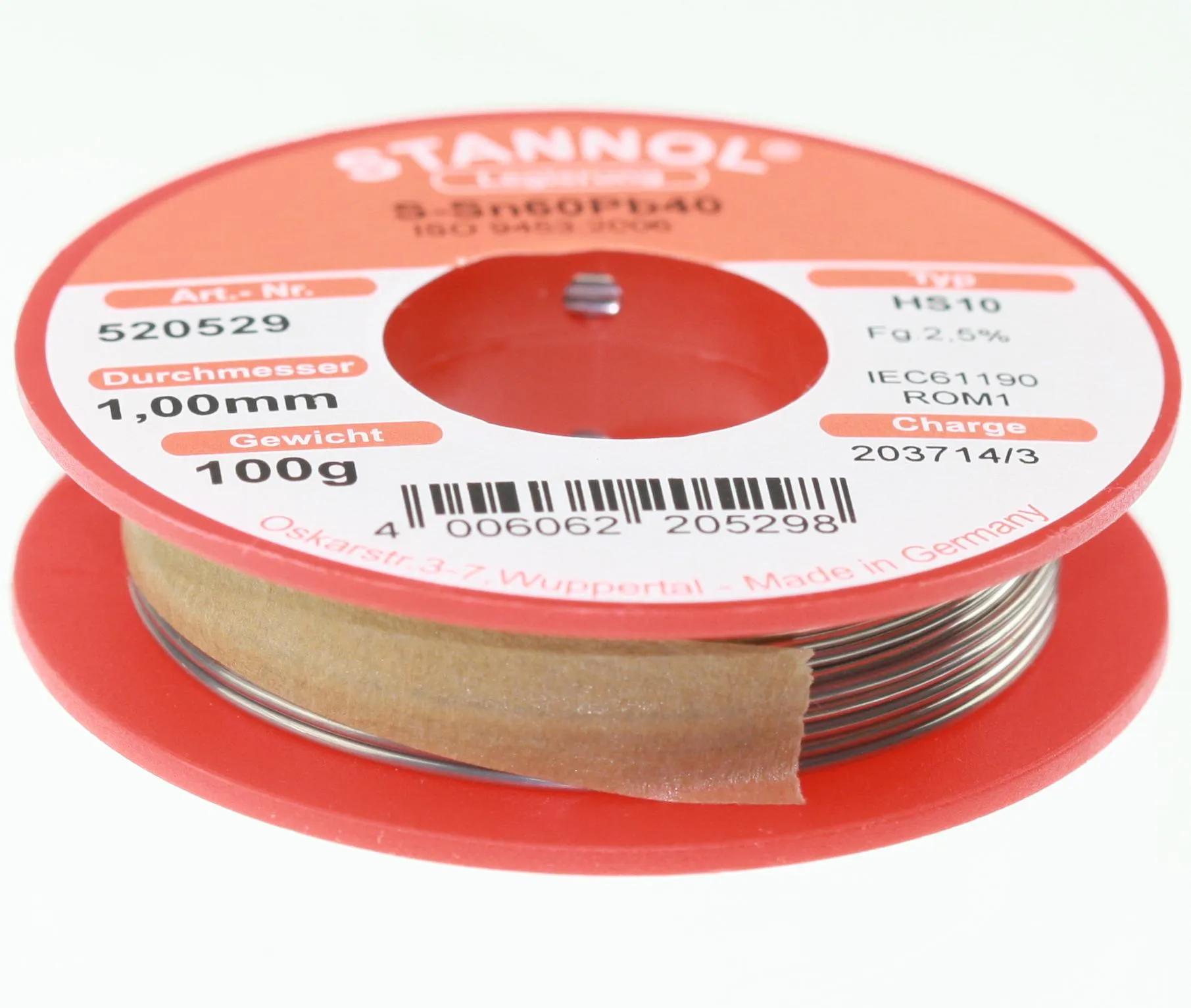 Loddetin Fg 2,5% 1,0mm 100g