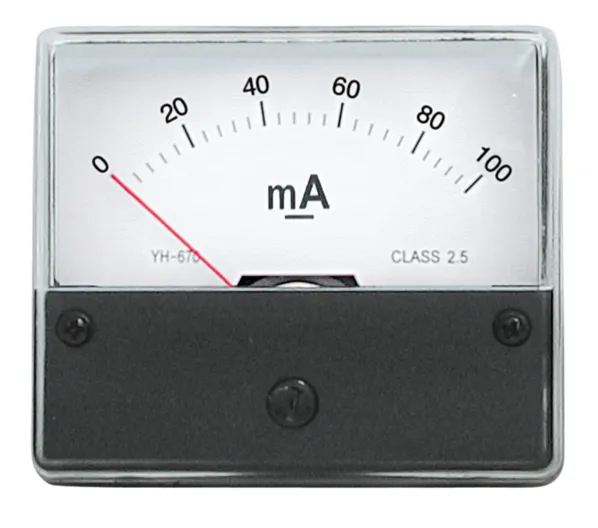 Indbygningsinstrument 0-100mA DC