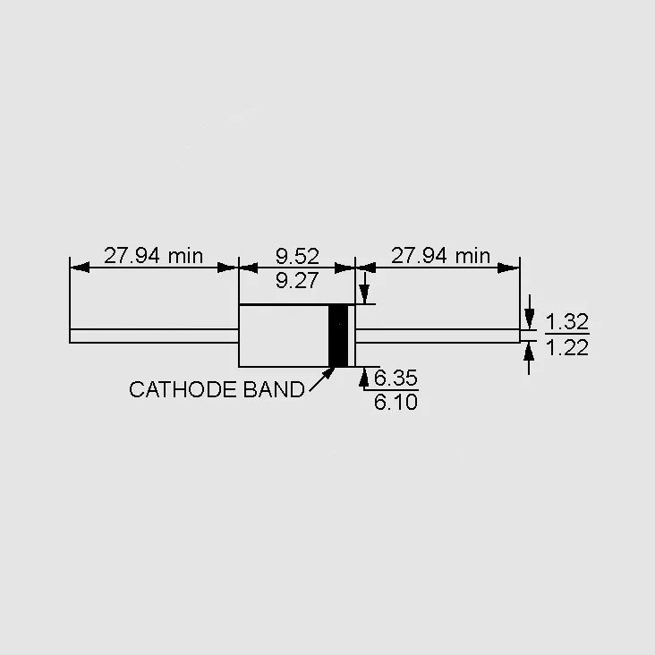 Schottky 45V 8A DO204AR