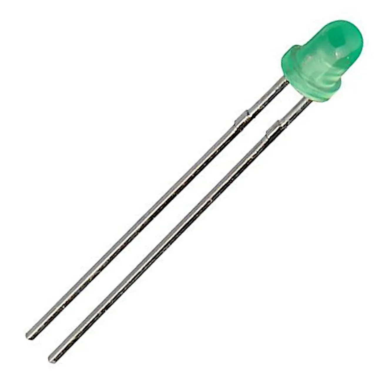 Lysdioder 3 mm, grøn, standard