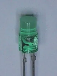 LED 4mm/5mm GRØN m/flad hoved